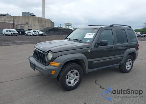 2006 Jeep Liberty Sport из США, поврежденный, VIN 1J4GL48K86W287185